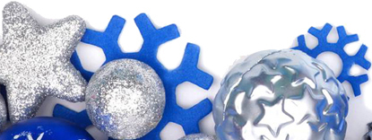 Boules bleues gauche